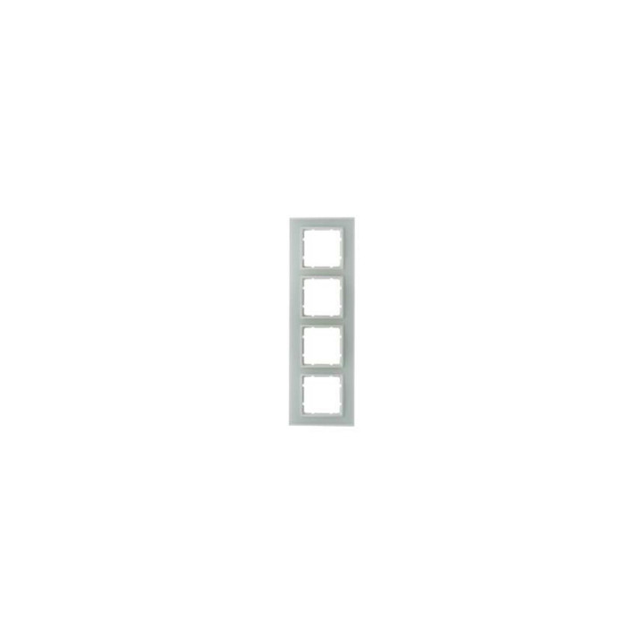 Berker 10146909 Glasrahmen Berker B.7 Glas polarweiß 4fach