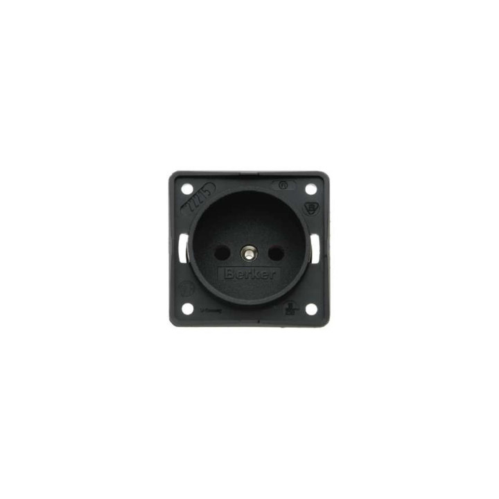 Berker 961942505 Steckdose mit Schraubklemmen ohne Schutzkontakt Berker Integro anthrazit, matt