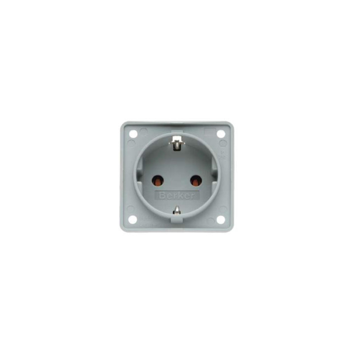 Berker 947782506 SCHUKO-Steckdose Berker Integro grau, matt