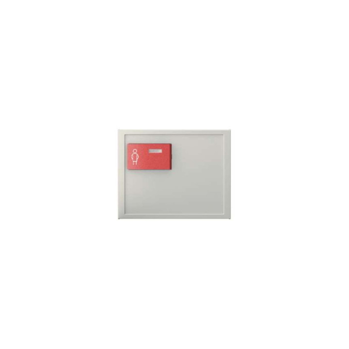 Berker 12167002 Zentralstück mit roter Ruftaste oben Berker K.1 weiß, glänzend