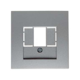 Berker 10331404 Zentralstück für TAE-Steckdose Berker B.1/B.7 Glas alu, matt