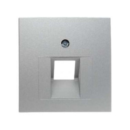 Berker 14071404 Zentralstück für UAE-Steckdose Berker B.1/B.7 Glas alu, matt