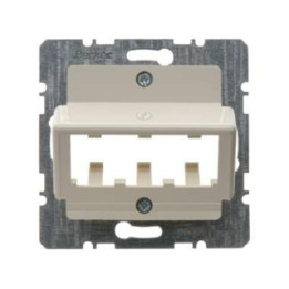 Berker 142702 Zentralplatte für 3 MINI-COM Module Zentralplattensystem weiß, glänzend