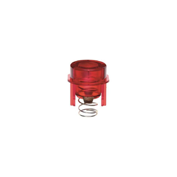 Berker 1279 Tasterknopf für Drucktaster und Lichtsignal E10 Zubehör rot transparent