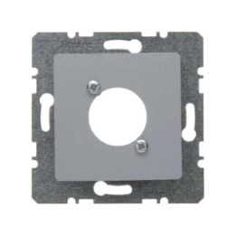 Berker 14121404 Zentralplatte für XLR-Rundsteckverbinder D-Serie Zentralplattensystem alu, matt