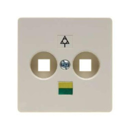 Berker 140302 Zentralplatte für Doppel-Potenzialausgleich-Steckdose Zentralplattensystem
