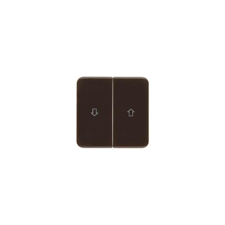 Berker 155221 Wippen mit Aufdruck Symbol Pfeil wg Up IP44 braun, glänzend