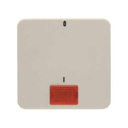 Berker 162402 Wippe mit roter Linse und Aufdruck "0 und 1" Modul 2 weiß, glänzend