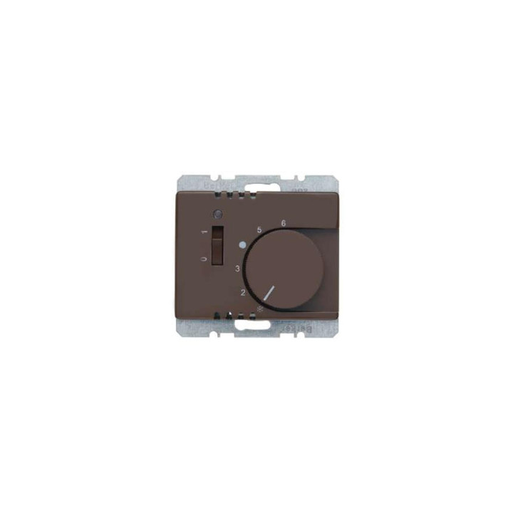 Berker 20300001 Raumtemperaturregler mit Öffner, Zentralstück, Wippschalter und LED