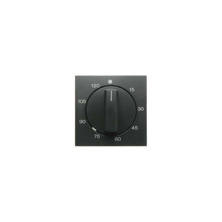 Berker 16331606 Zentralstück mit Regulierknopf für mechanische Zeitschaltuhr anthrazit, matt