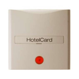 Berker 16408982 Hotelcard-Schaltaufsatz mit Aufdruck und roter Linse Berker S.1 weiß, glänzend