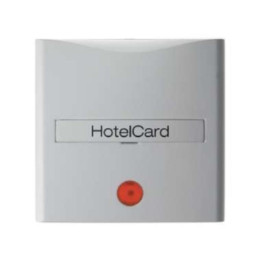 Berker 16408989 Hotelcard-Schaltaufsatz mit Aufdruck und roter Linse Berker S.1/B.3/B.7 Glas