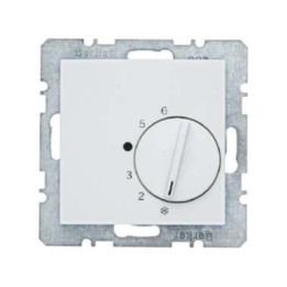 Berker 20268989 Raumtemperaturregler mit Wechsler und Zentralstück Berker S.1/B.3/B.7 Glas