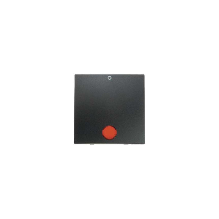 Berker 16241606 Wippe mit roter Linse und Aufdruck "0" Berker B.1/B.3/B.7 Glas anthrazit, matt