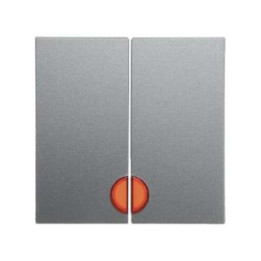 Berker 16271404 Wippen mit roter Linse Berker B.1/B.7 Glas alu, matt
