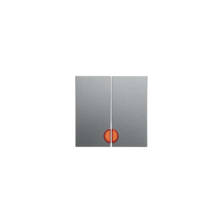 Berker 16271404 Wippen mit roter Linse Berker B.1/B.7 Glas alu, matt