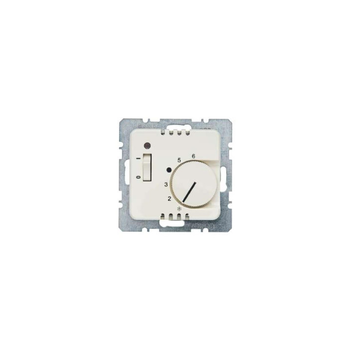 Berker 203002 Raumtemperaturregler mit Öffner, Zentralstück, Wippschalter und LED Modul 2