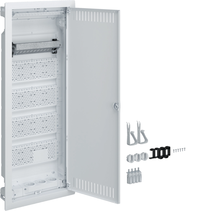 Распределительный щит Hager VH60NW Volta, 5x12 модуля, IP30, стальная дверь, белый