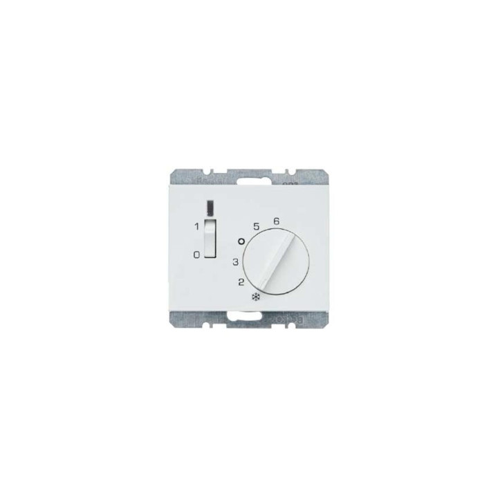 Berker 20307109 Raumtemperaturregler mit Öffner, Zentralstück, Wippschalter und LED Berker K.1