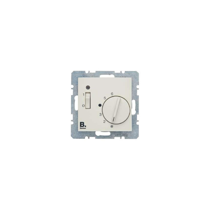 Berker 20308982 Raumtemperaturregler mit Öffner, Zentralstück, Wippschalter und LED Berker S.1