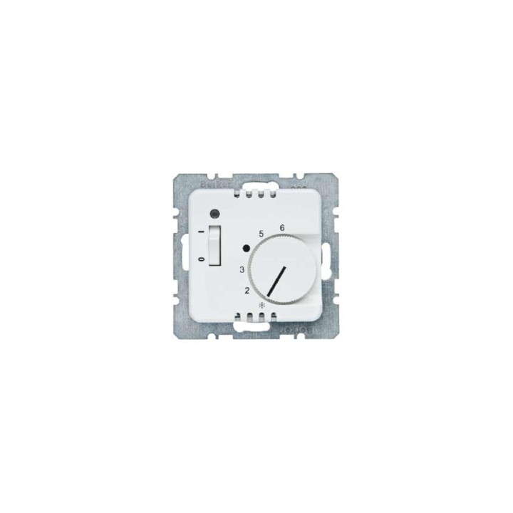 Berker 203009 Raumtemperaturregler mit Öffner, Zentralstück, Wippschalter und LED Modul 2