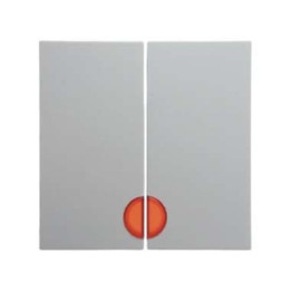 Berker 16278989 Wippen mit roter Linse Berker S.1/B.3/B.7 Glas polarweiß, glänzend
