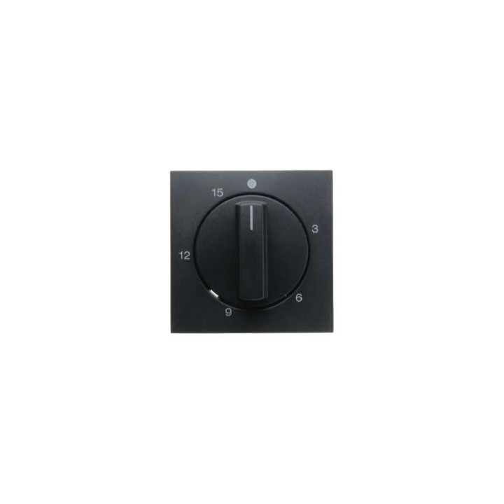 Berker 16321606 Zentralstück mit Regulierknopf für mechanische Zeitschaltuhr anthrazit, matt