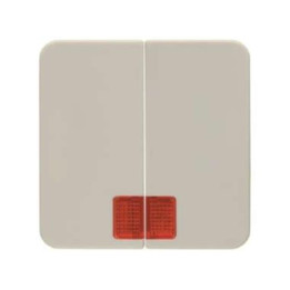 Berker 162702 Wippen mit roter Linse Modul 2 weiß, glänzend