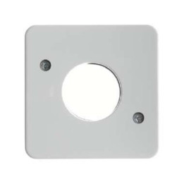 Berker 153009 Zentralstück für Drucktaster und Lichtsignal E10 wg Up IP44 polarweiß, glänzend