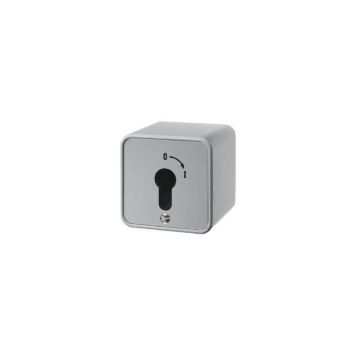 Berker 4466 Schlüsselschalter Ap für Profil-Halbzylinder Druckguss IP44