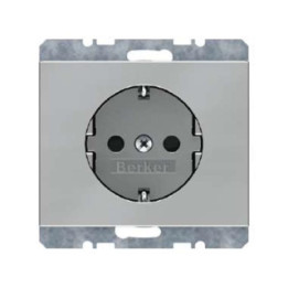 Berker 47357004 SCHUKO-Steckdose Berker K.5 Edelstahl Rostfrei