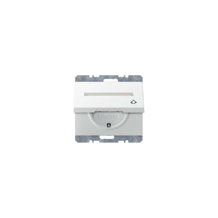 Berker 47527109 SCHUKO-Steckdose mit Klappdeckel und Beschriftungsfeld Berker K.1