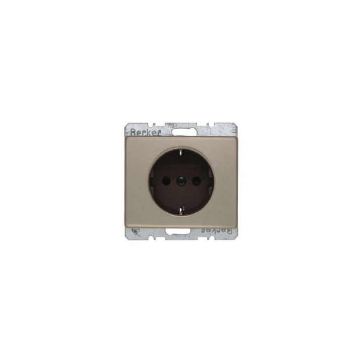 Berker 47340001 SCHUKO-Steckdose Berker Arsys hellbronze, Metall