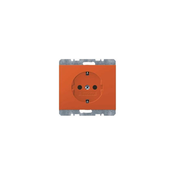 Berker 47157014 SCHUKO-Steckdose Berker K.1/K.5 orange, glänzend