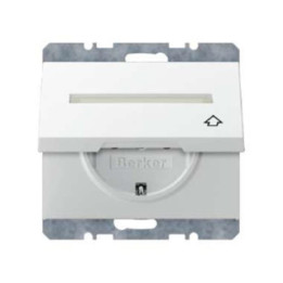 Berker 47527209 SCHUKO-Steckdose mit Klappdeckel und Beschriftungsfeld Berker K.1