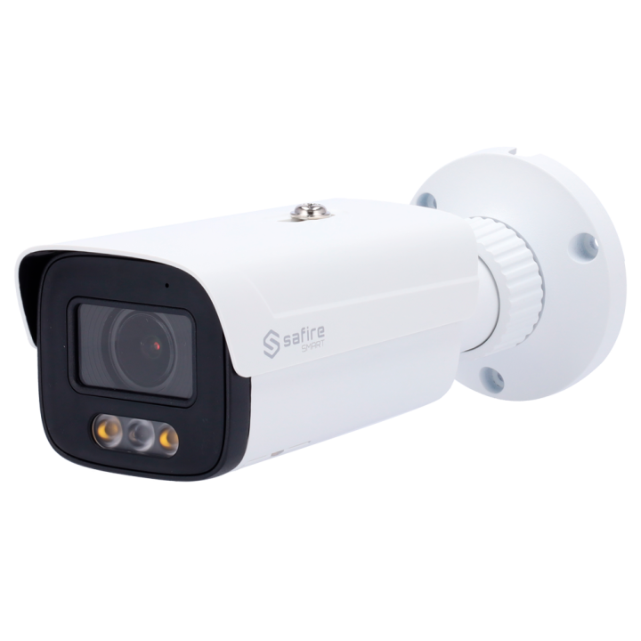 Цилиндрическая камера SAFIRE SMART SF-IPB571ZCA-4E1-DL, 4MP, IP, с Wi-Fi, PoE, двойное освещение, IP67