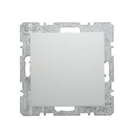 Berker 6710091909 Blindverschluss mit Zentralstück Berker S.1/B.1/B.3/B.7 Glas polarweiß, matt