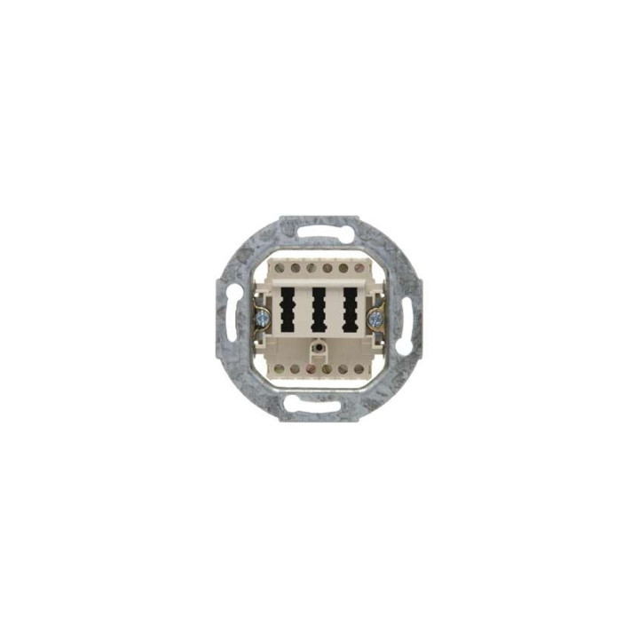 Berker 454402 TAE-Steckdose 2 x 6/6NFF Modul-Einsätze weiß