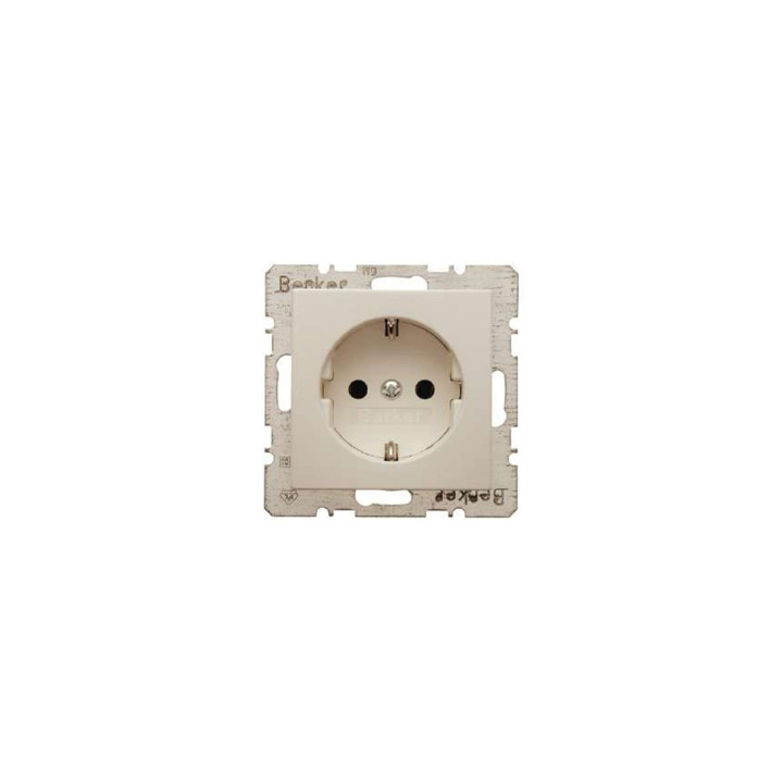 Berker 41238982 SCHUKO-Steckdose mit Schraubklemmen Berker S.1 weiß, glänzend