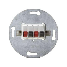 Berker 457309 Stereo-Lautsprecher-Anschlussdose Modul-Einsätze polarweiß