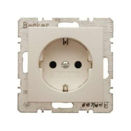 Berker 47438982 SCHUKO-Steckdose Berker S.1 weiß, glänzend