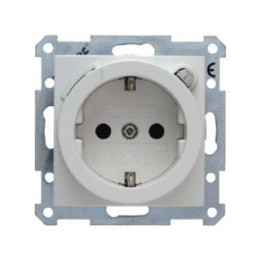 Berker 47081909 SCHUKO-Steckdose mit FI-Schutzschalter Berker S.1/B.1/B.3/B.7 Glas