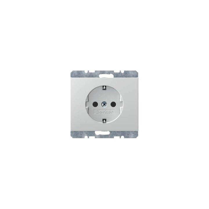 Berker 47157009 SCHUKO-Steckdose Berker K.1 polarweiß, glänzend