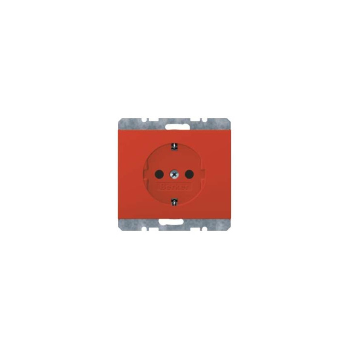Berker 47157015 SCHUKO-Steckdose Berker K.1/K.5 rot, glänzend