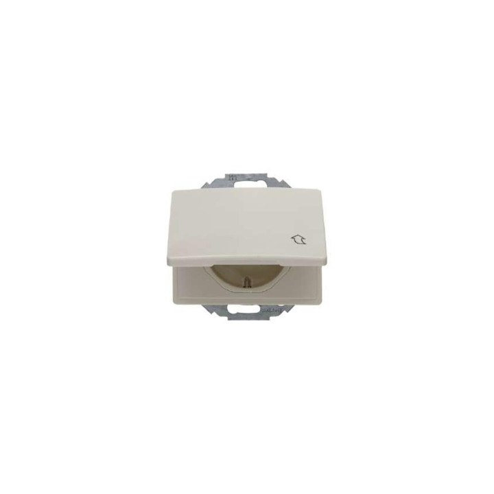 Berker 47470002 SCHUKO-Steckdose mit Klappdeckel Berker Arsys weiß, glänzend