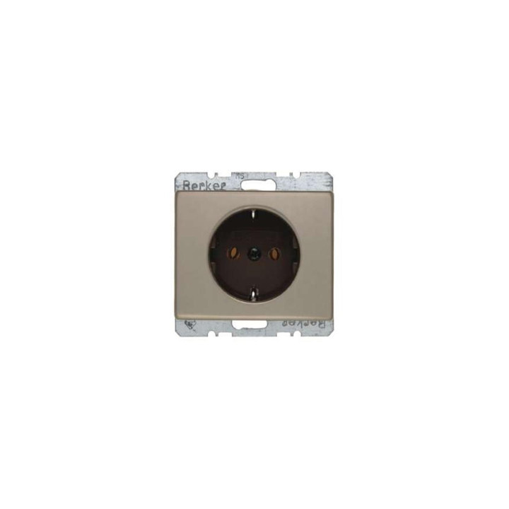 Berker 41140001 SCHUKO-Steckdose mit Schraubklemmen Berker Arsys hellbronze, Metall