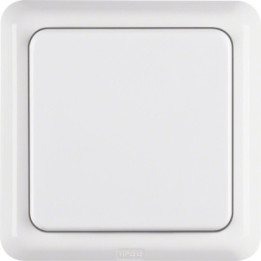 Berker 471809 SCHUKO-Steckdose mit Klappdeckel und Rahmen wg Up IP44 polarweiß, glänzend