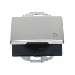 Berker 47570004 SCHUKO-Steckdose mit Klappdeckel Berker Arsys Edelstahl Rostfrei