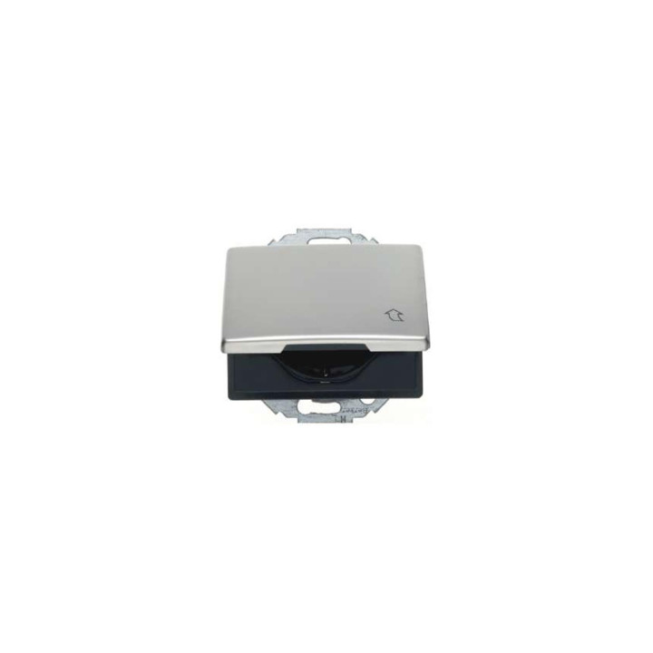 Berker 47570004 SCHUKO-Steckdose mit Klappdeckel Berker Arsys Edelstahl Rostfrei