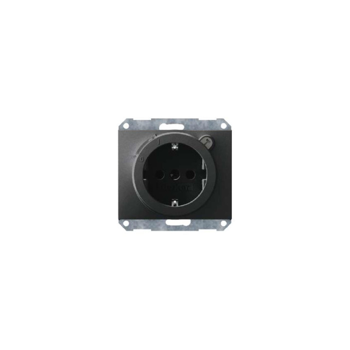 Berker 47087006 SCHUKO-Steckdose mit FI-Schutzschalter Berker K.1 anthrazit, matt